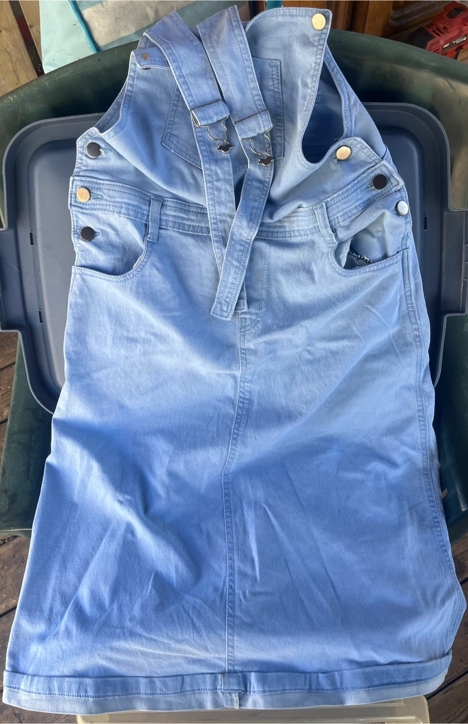 Joss Jeans Denim Overalls Dress