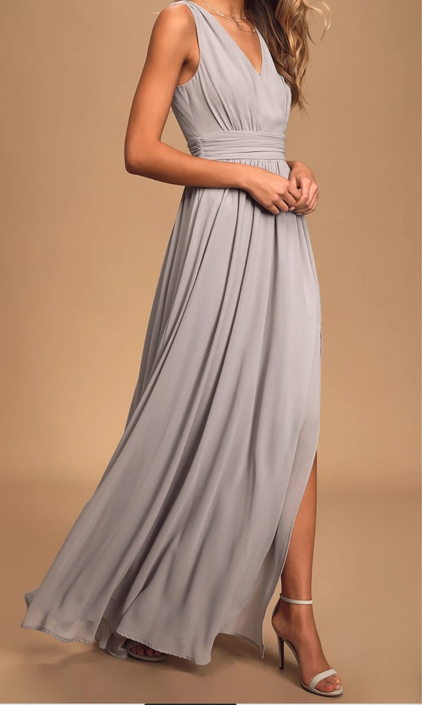 Gray Maxi Dress