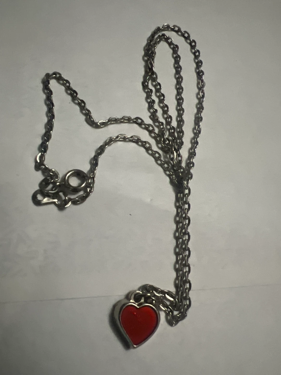 Red Heart Pendant Necklace