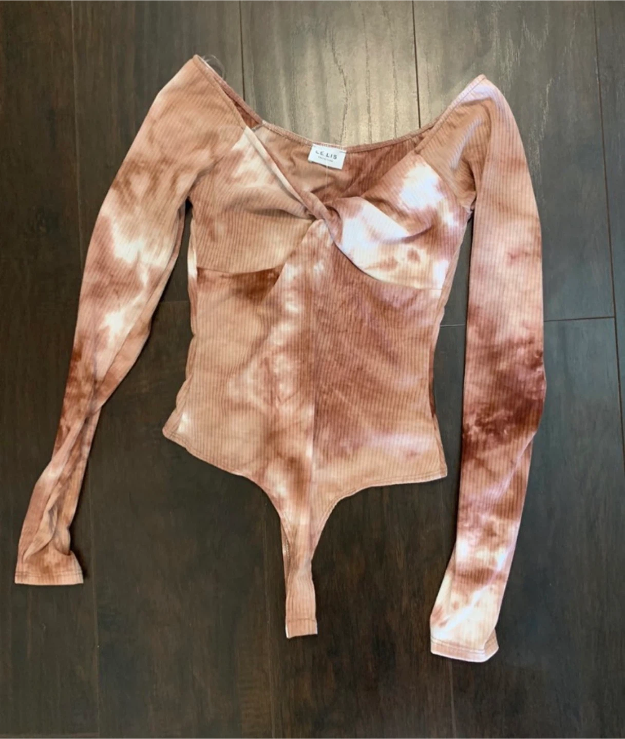 Le Lis Brown Tie Dye Bodysuit