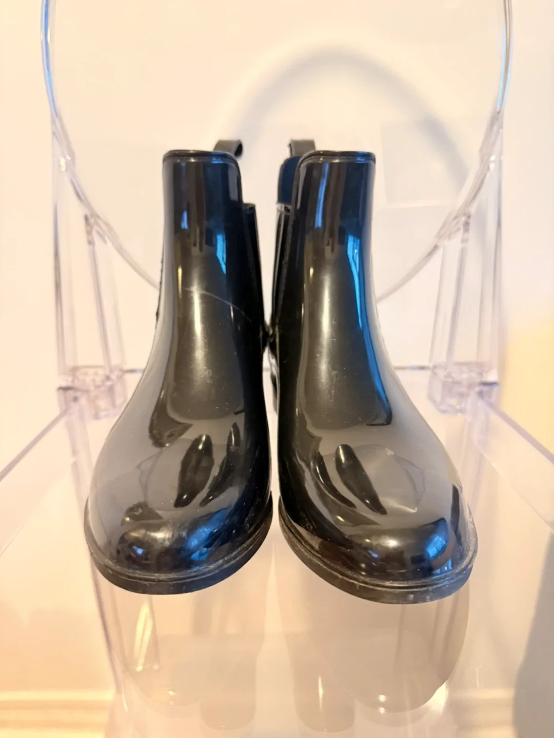 Black Ankle Rain Boots image indicator(4)