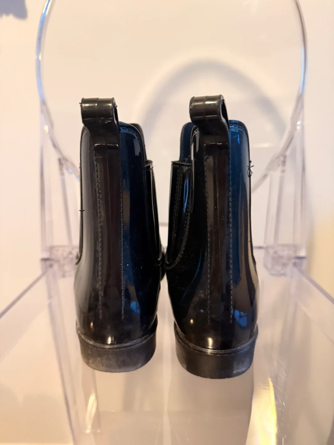 Black Ankle Rain Boots image indicator(5)