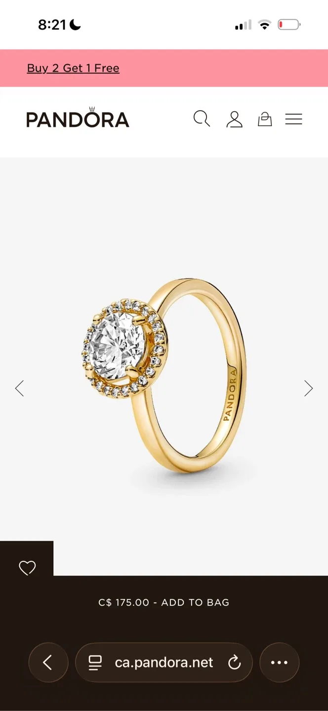 Pandora Halo Ring image indicator(4)