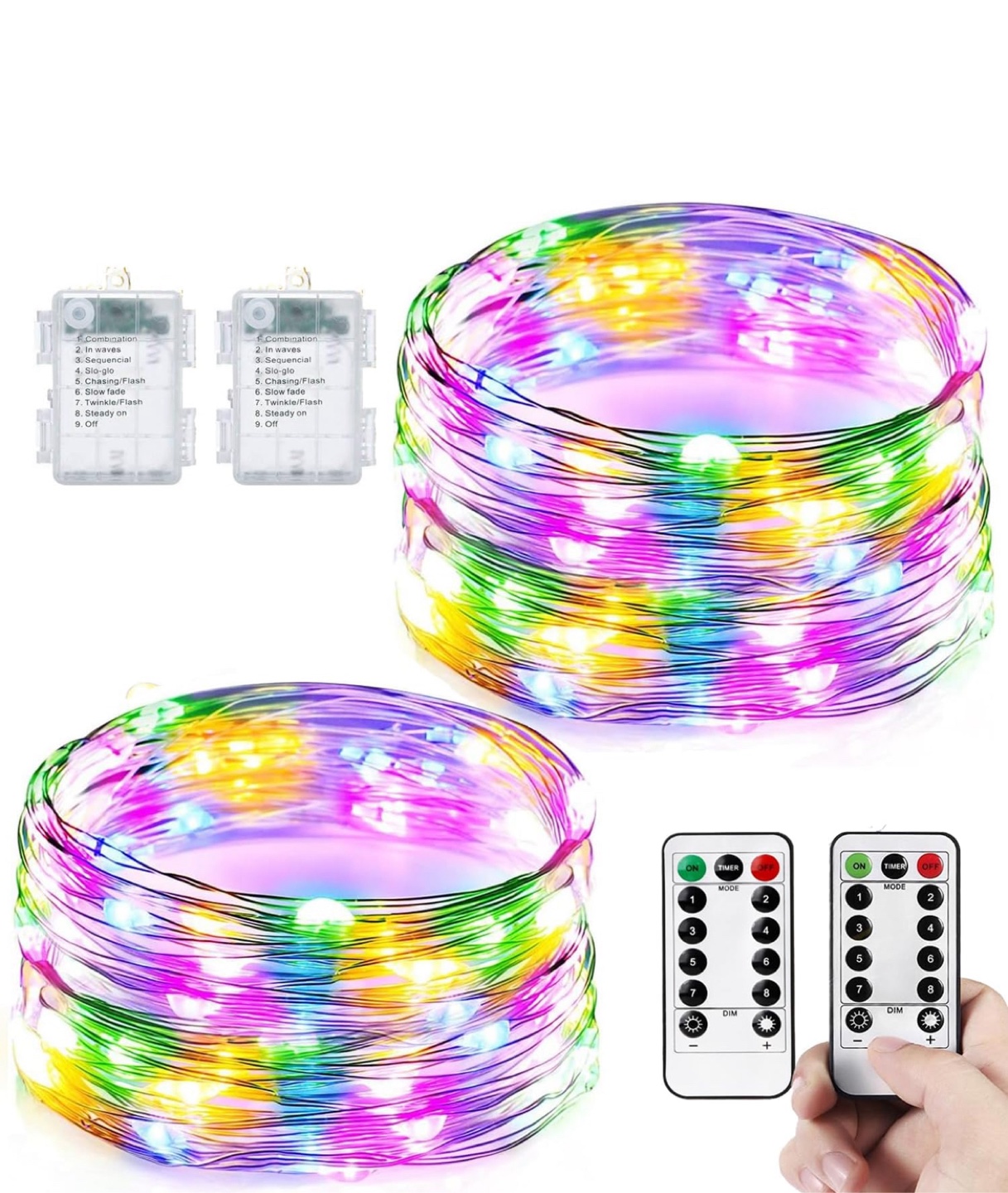 Colourful LED String Lights with Remote - photo 4