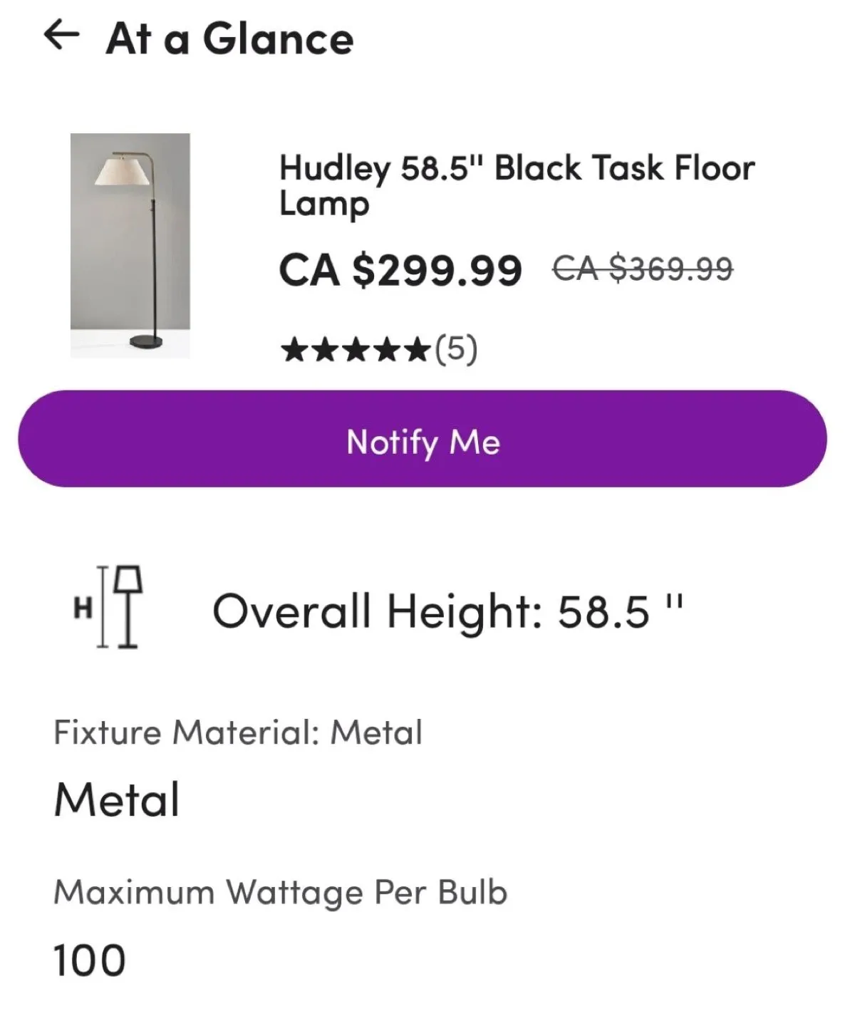 Floor Lamp - Black & Gold Accent image indicator(9)