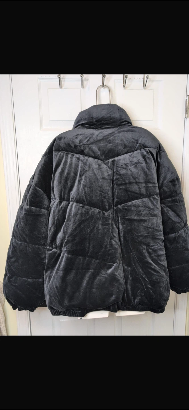 NEW! Daily Ritual Velour Mock-Neck Short Puffer Jacket - photo 5