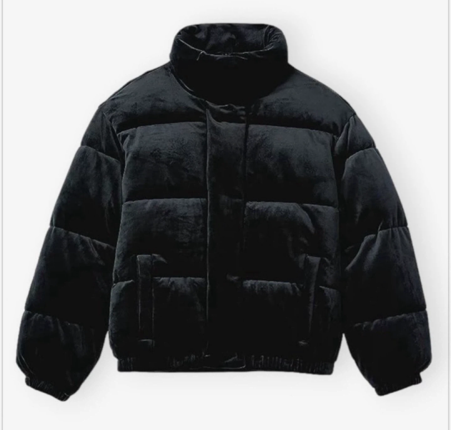 NEW! Daily Ritual Velour Mock-Neck Short Puffer Jacket - photo 3