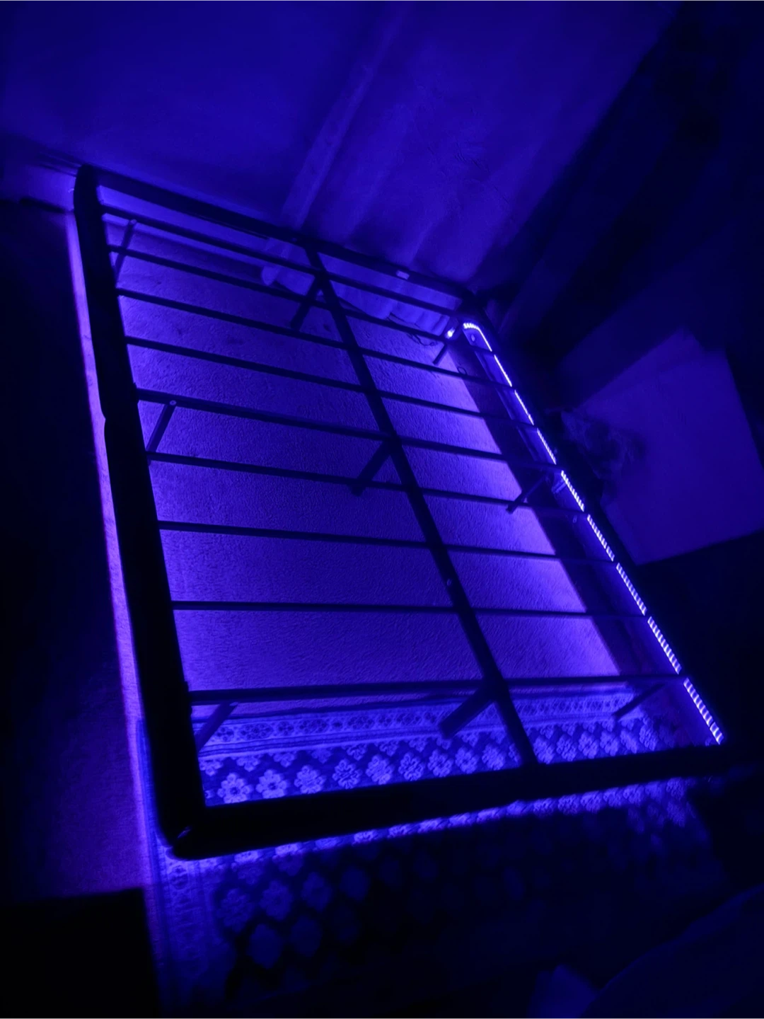 Floating Bed Frame with LED Lights - photo 2
