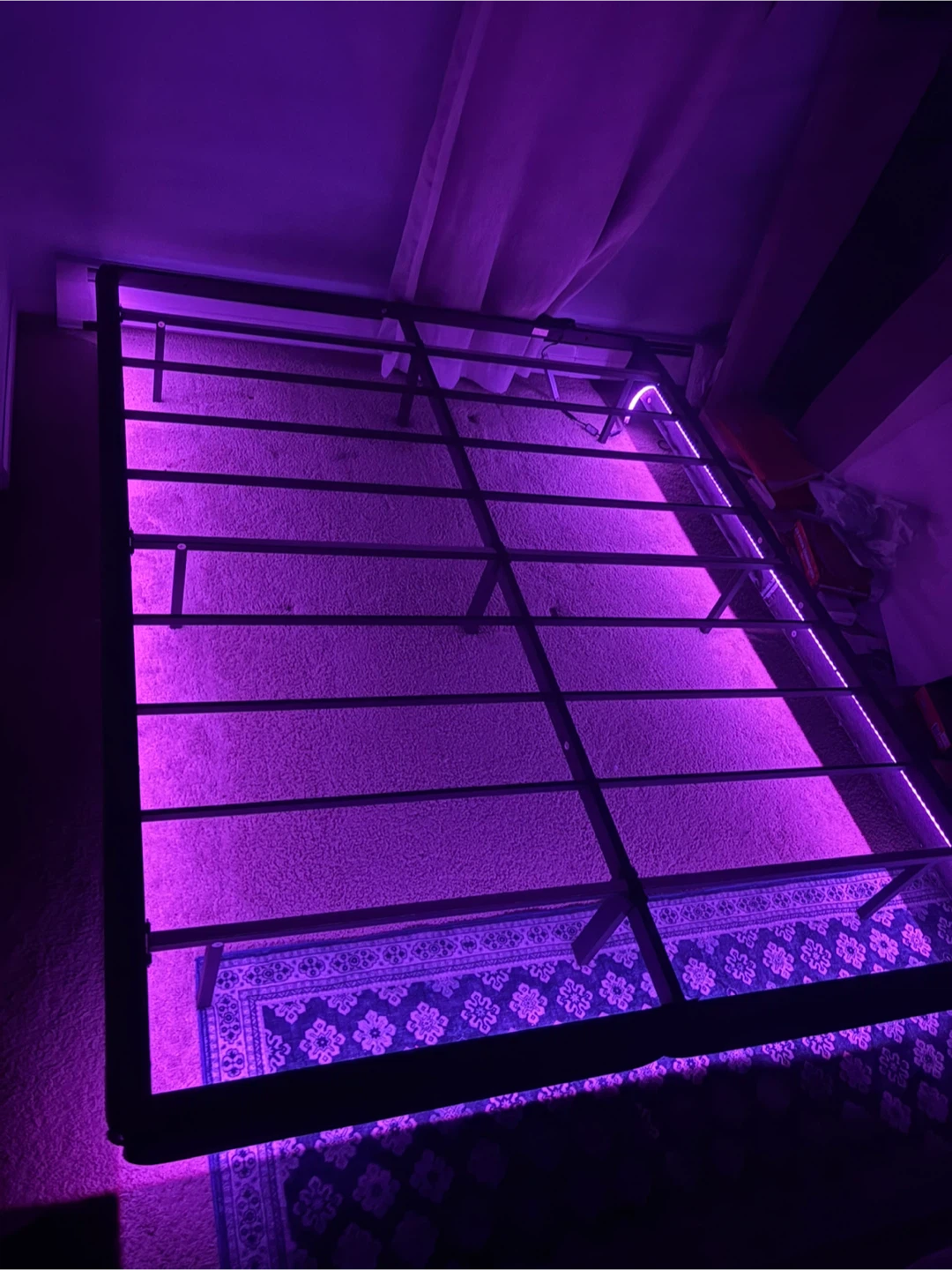 Floating Bed Frame with LED Lights - photo 3