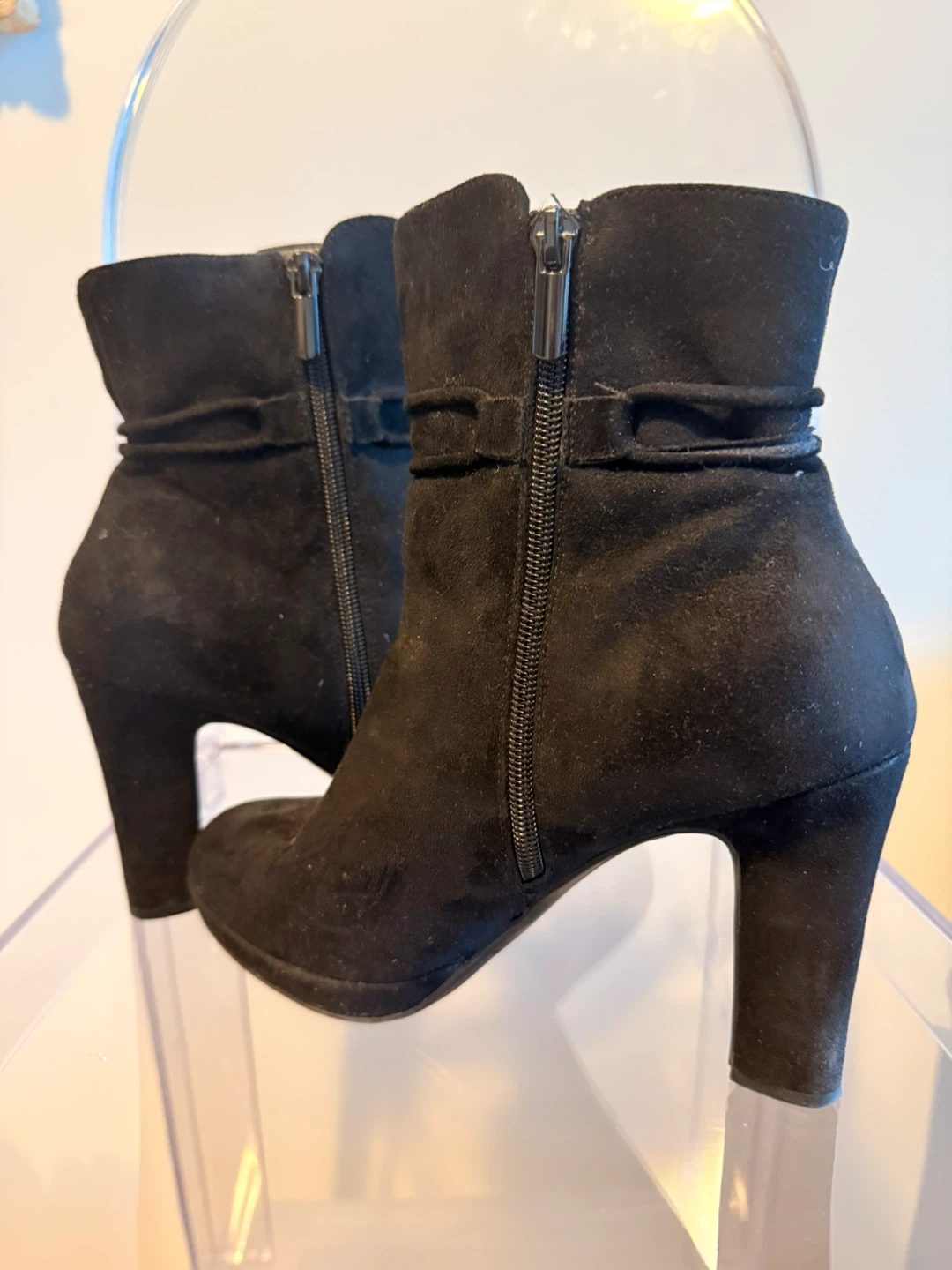 DSW Impo Black Suede Ankle Boots - photo 5
