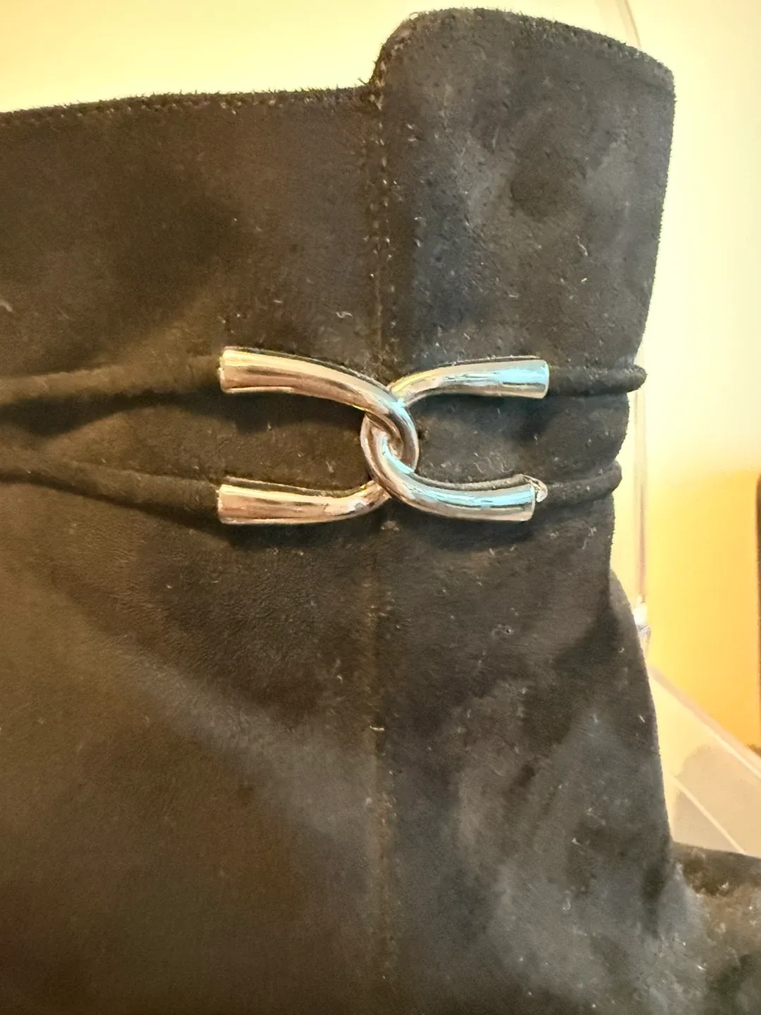 DSW Impo Black Suede Ankle Boots image indicator(6)