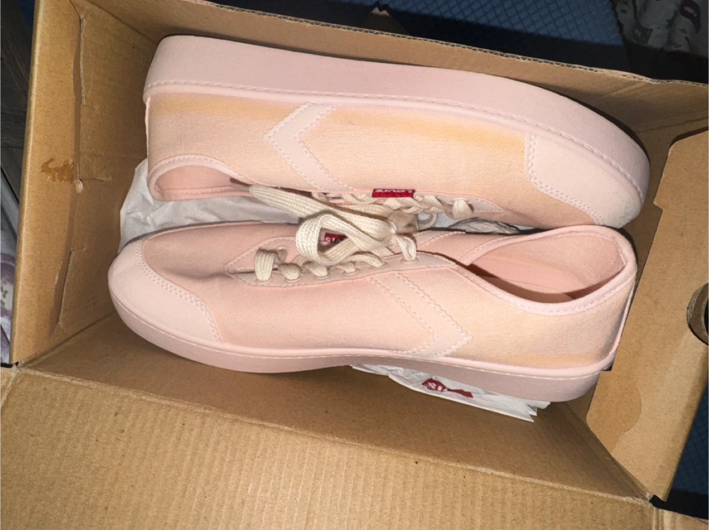 Levi's Pink Canvas Sneakers - photo 5