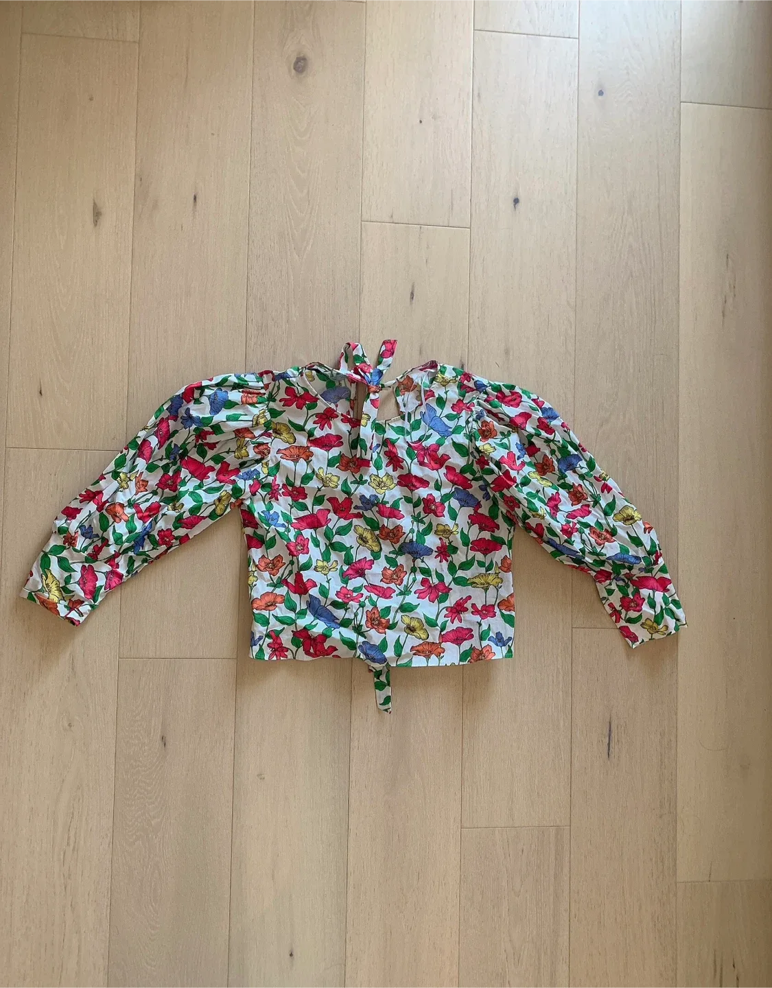 Zara Floral Print Blouse size XS image indicator(4)