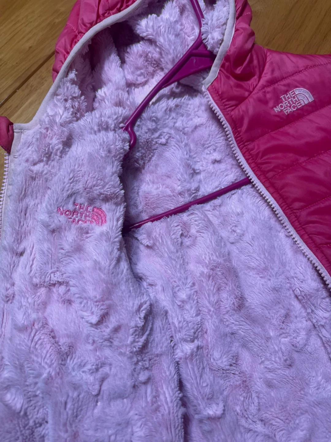 The North Face Toddler/Bambini Pink Puffer Jacket - Size 4T/4/4X image indicator(3)