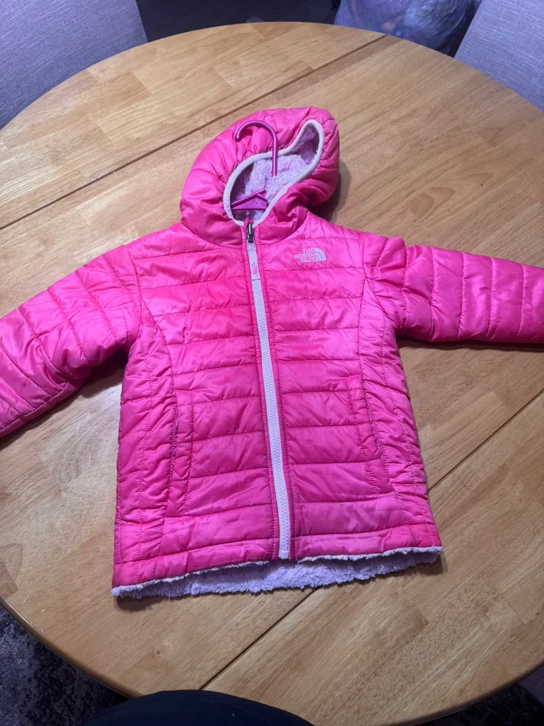 The North Face Toddler/Bambini Pink Puffer Jacket - Size 4T/4/4X image indicator(4)