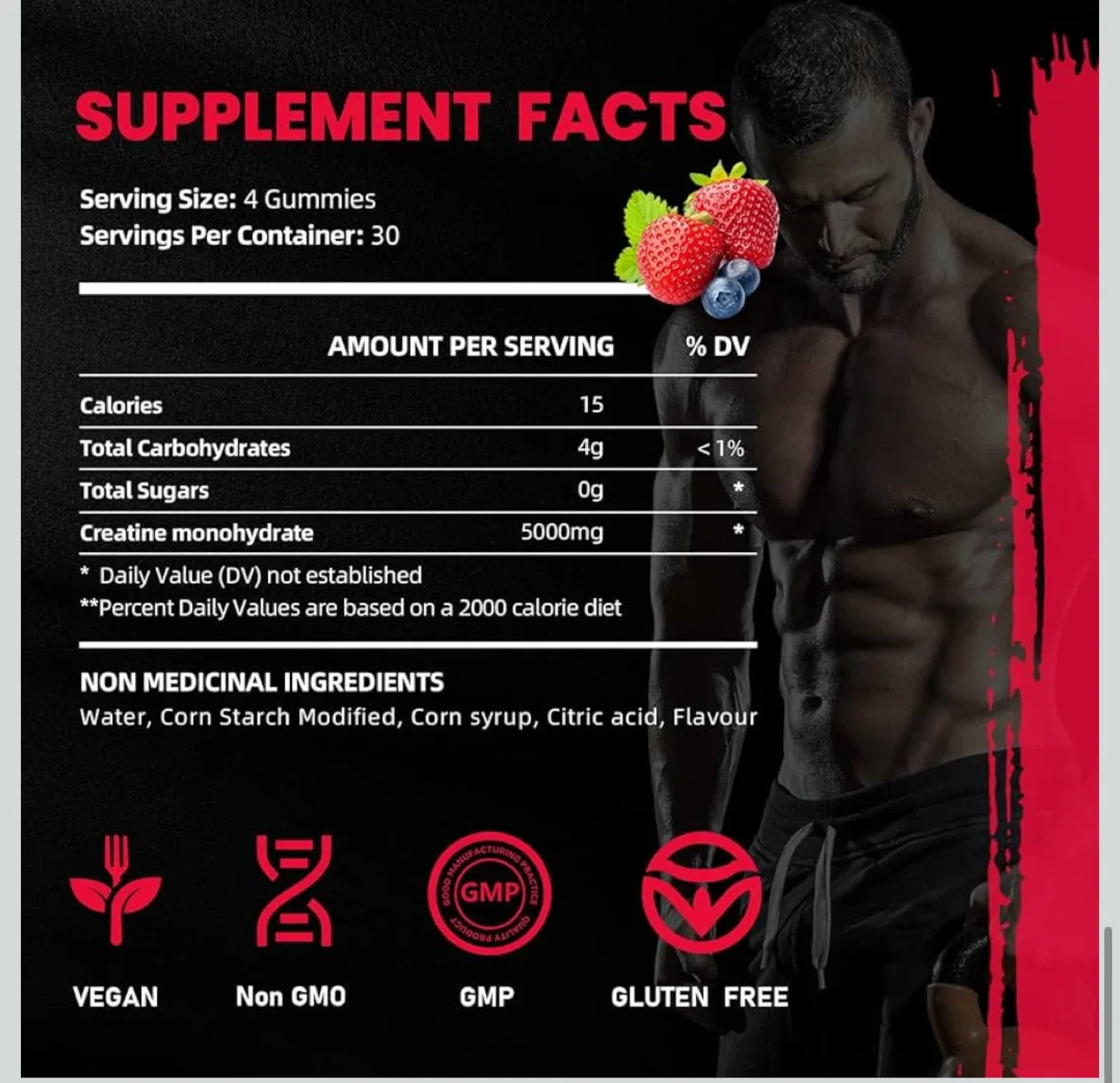 Bageto Creatine Monohydrate Gummies - Mixed Berry image indicator(6)