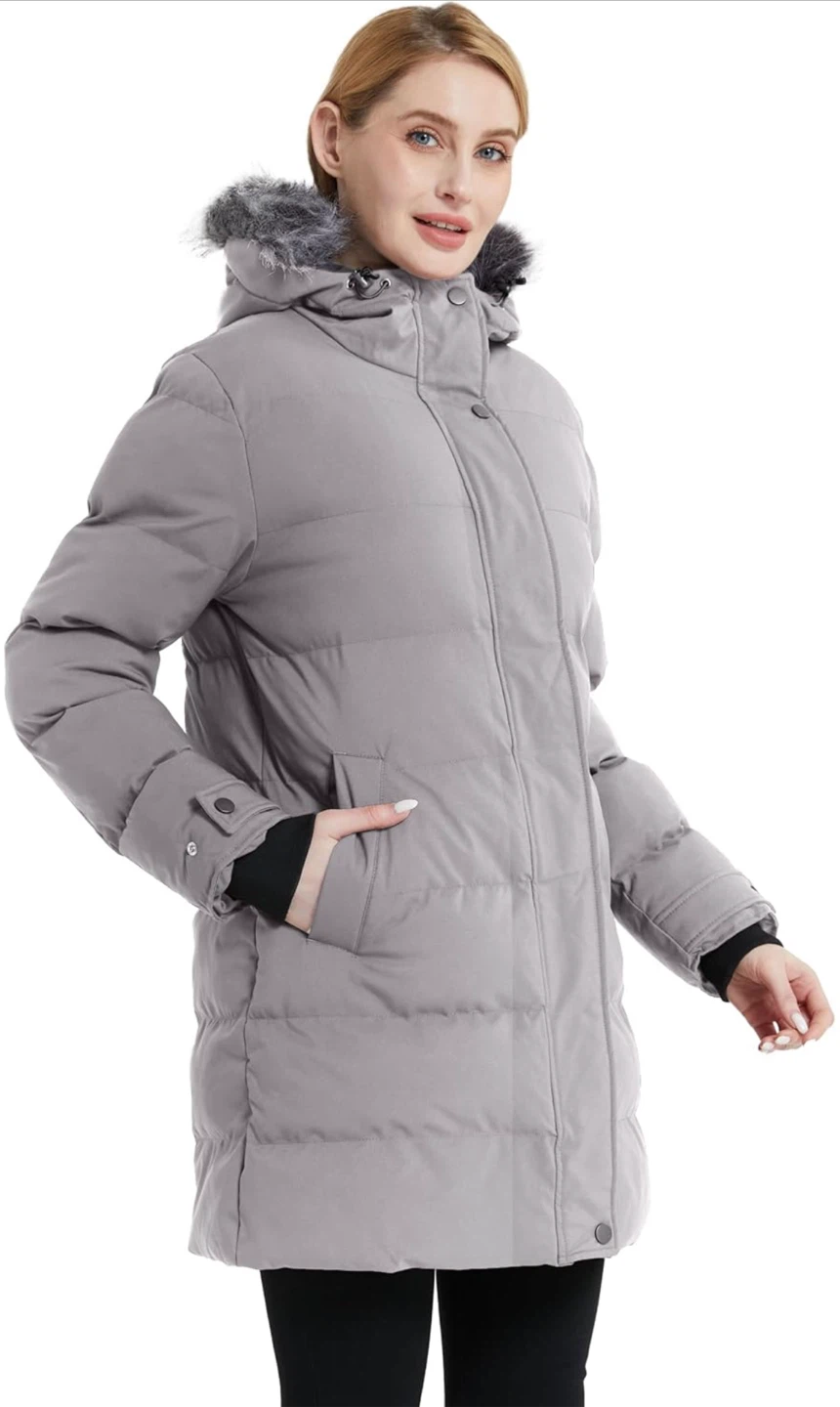 NEW! Wantdo Women's Winter Puffer Coat - Grey