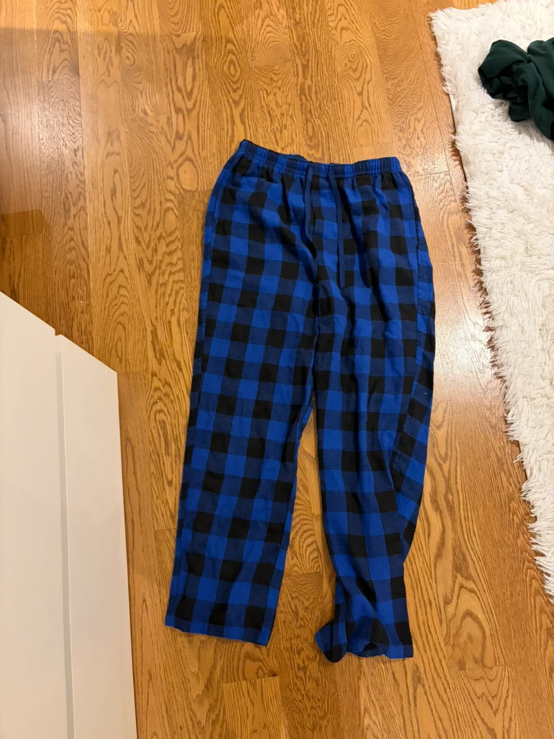 Blue & Black Plaid Pajama Pants thumbnail