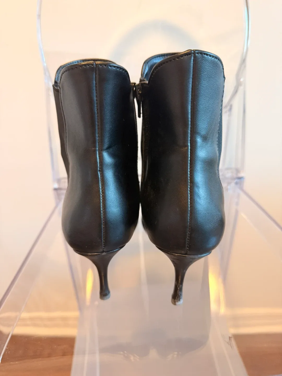 Nine West Black Leather Ankle Boots image indicator(4)