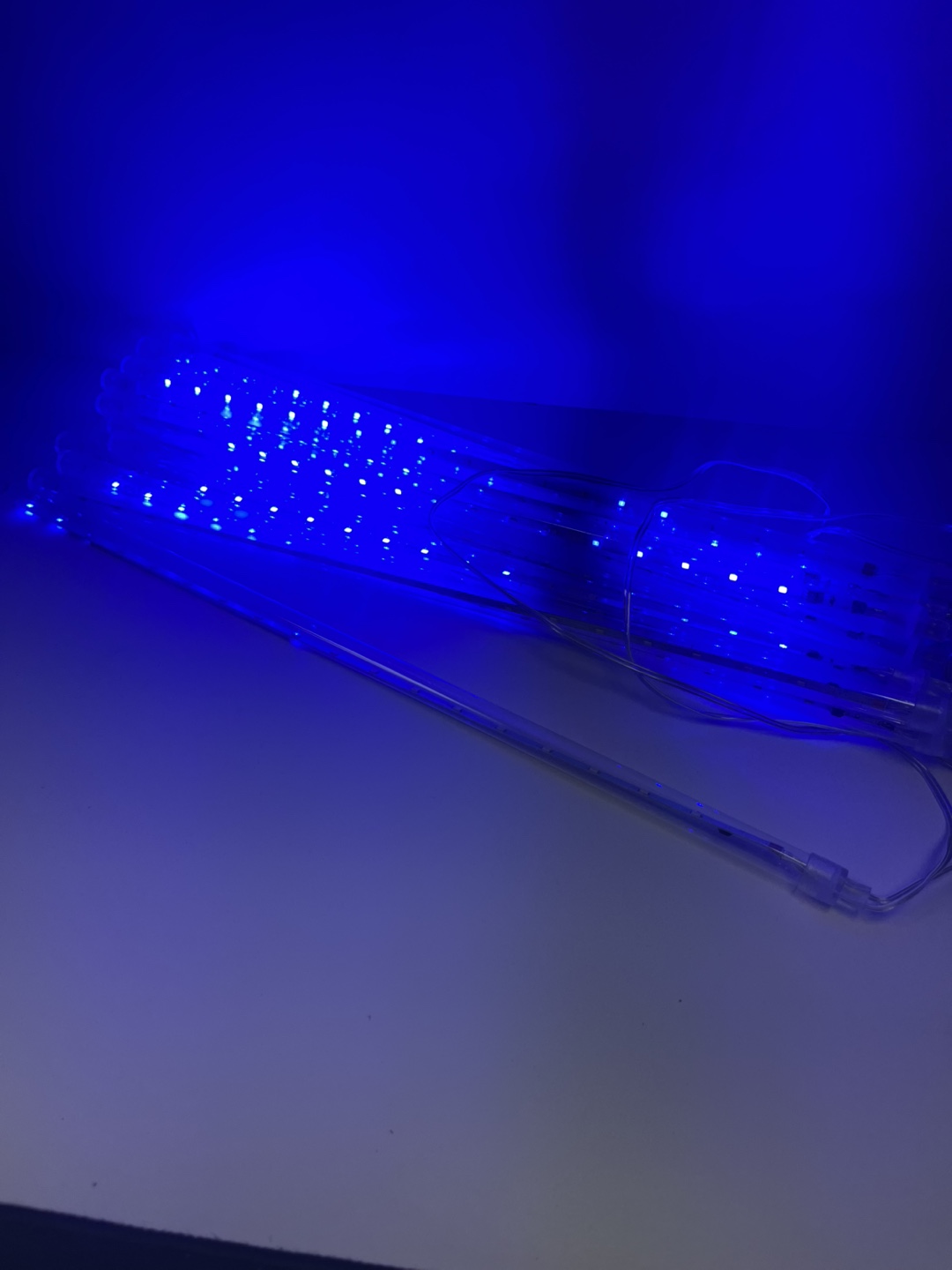 Blue LED Meteor Shower Lights - photo 4