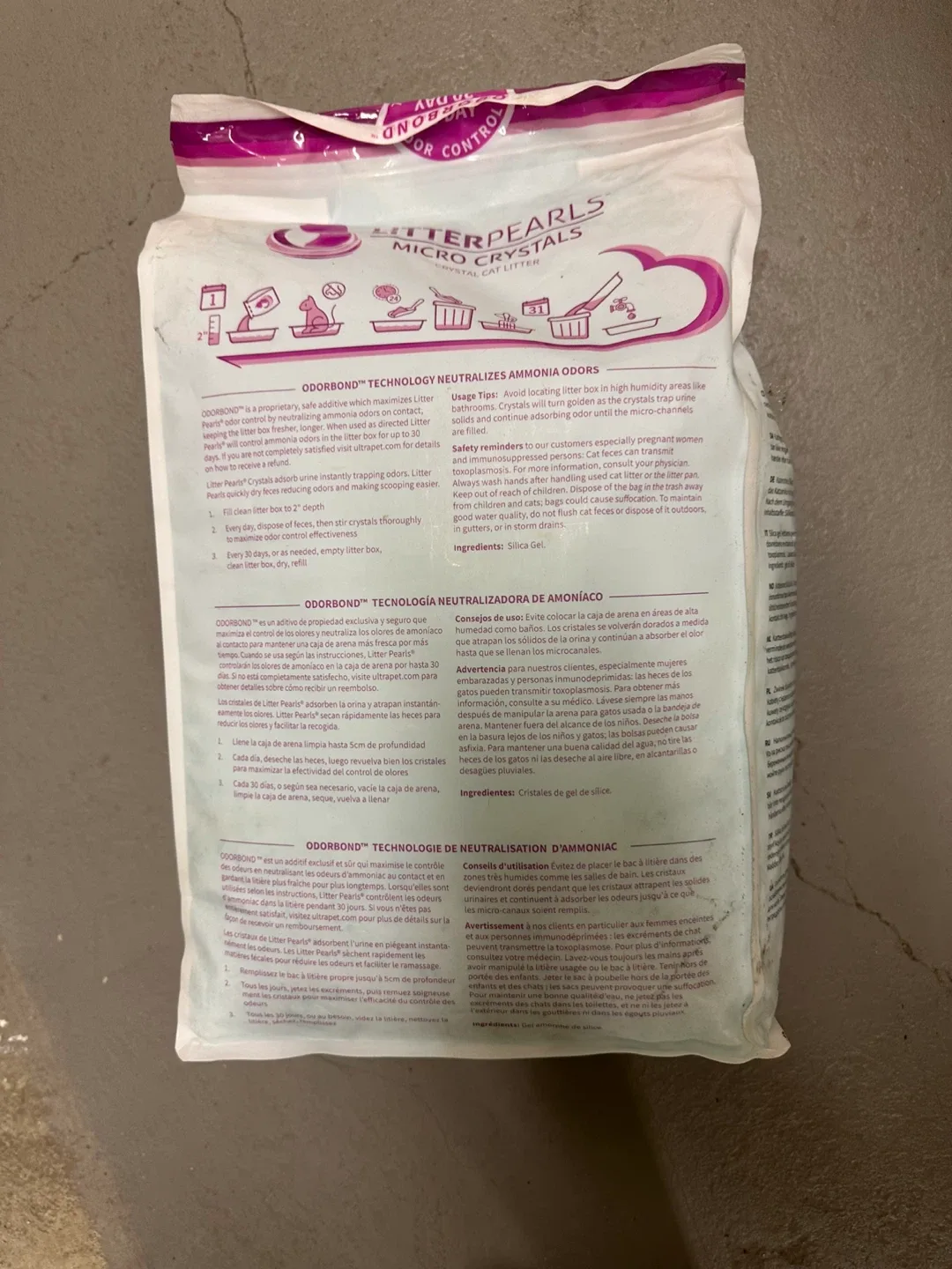 Litter Pearls Micro Crystals Cat Litter - 10.5 lbs image indicator(3)