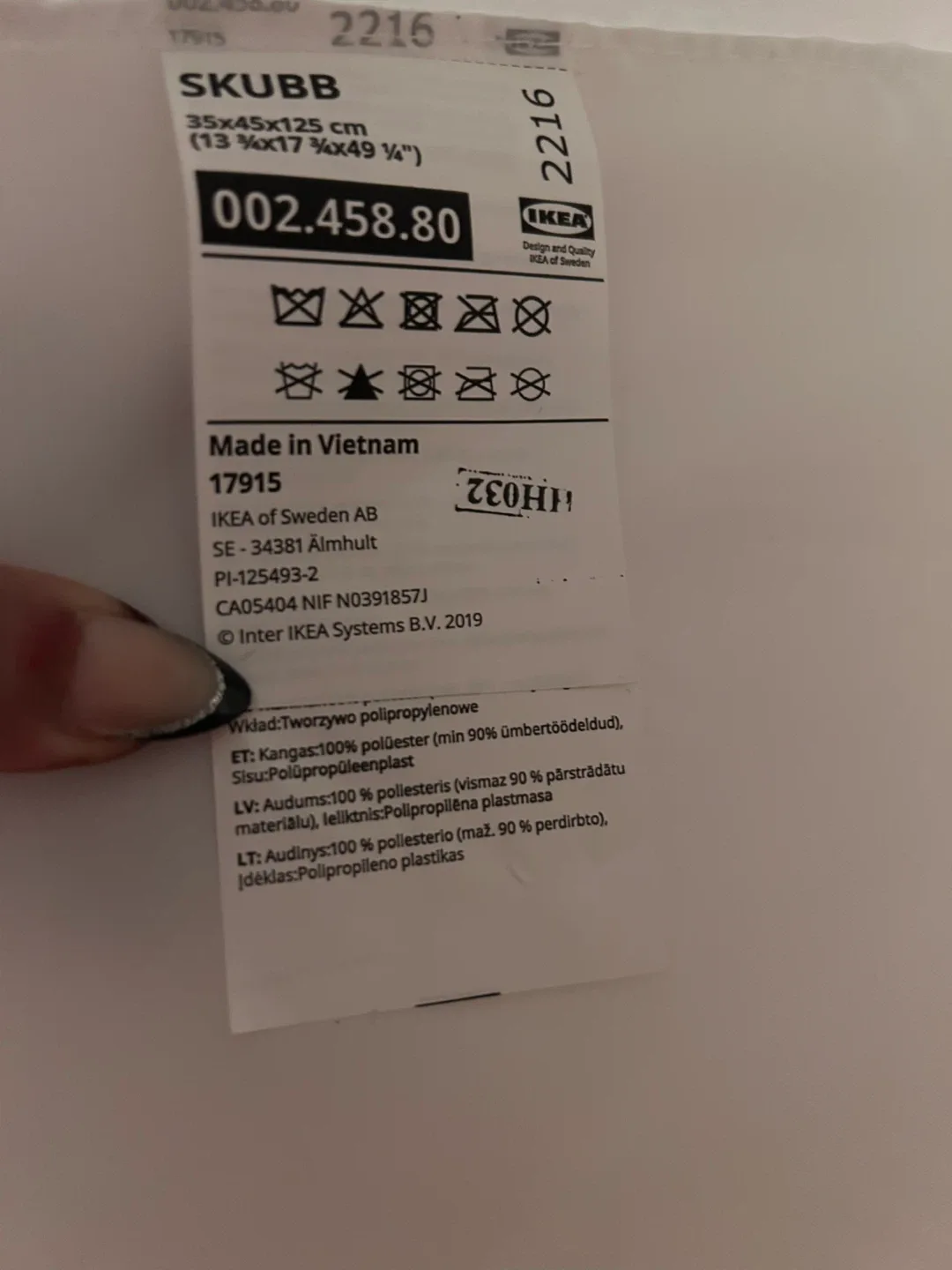 IKEA SKUBB Hanging Storage with 6 Compartments image indicator(6)