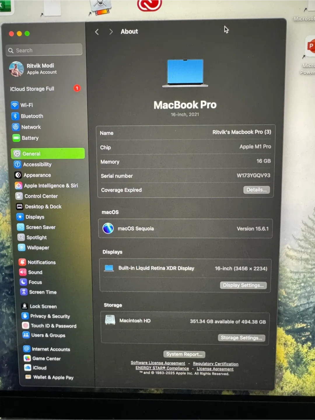 MacBook Pro 16-inch, Apple M1 Pro, 16GB RAM image indicator(3)