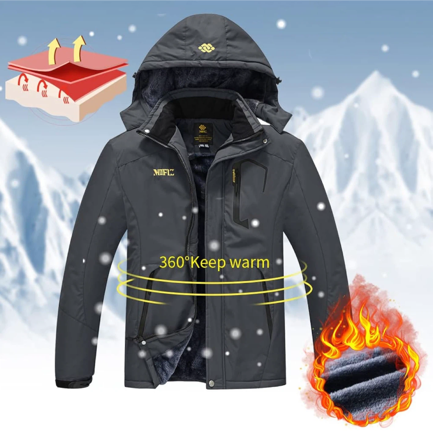 NEW! MOFIZ Winter Jacket - Waterproof & Warm - photo 5