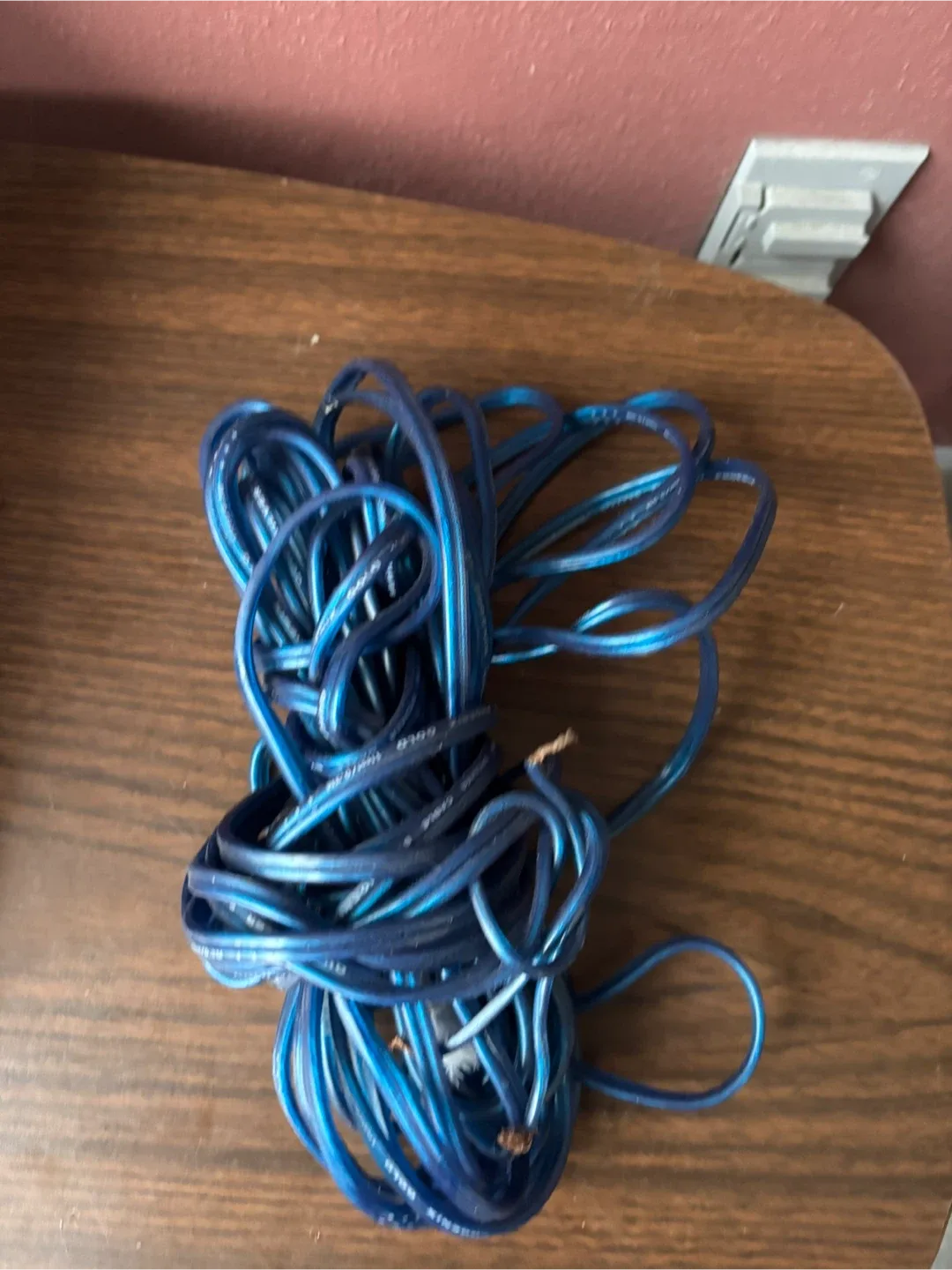 A very long over 10 meters long copper cable thumbnail