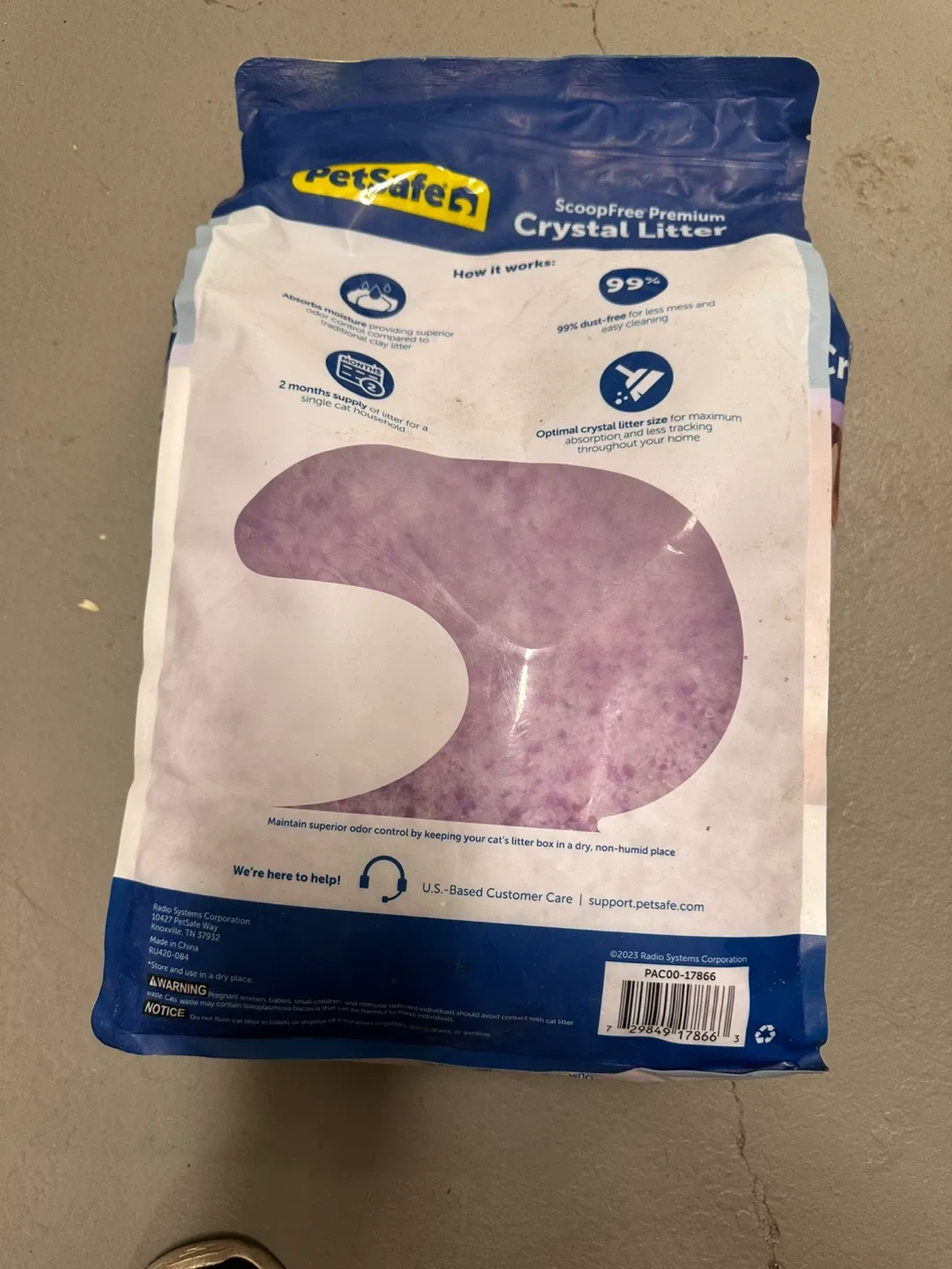 PetSafe ScoopFree Premium Crystal Litter, Lavender Scent, 8LB image indicator(3)