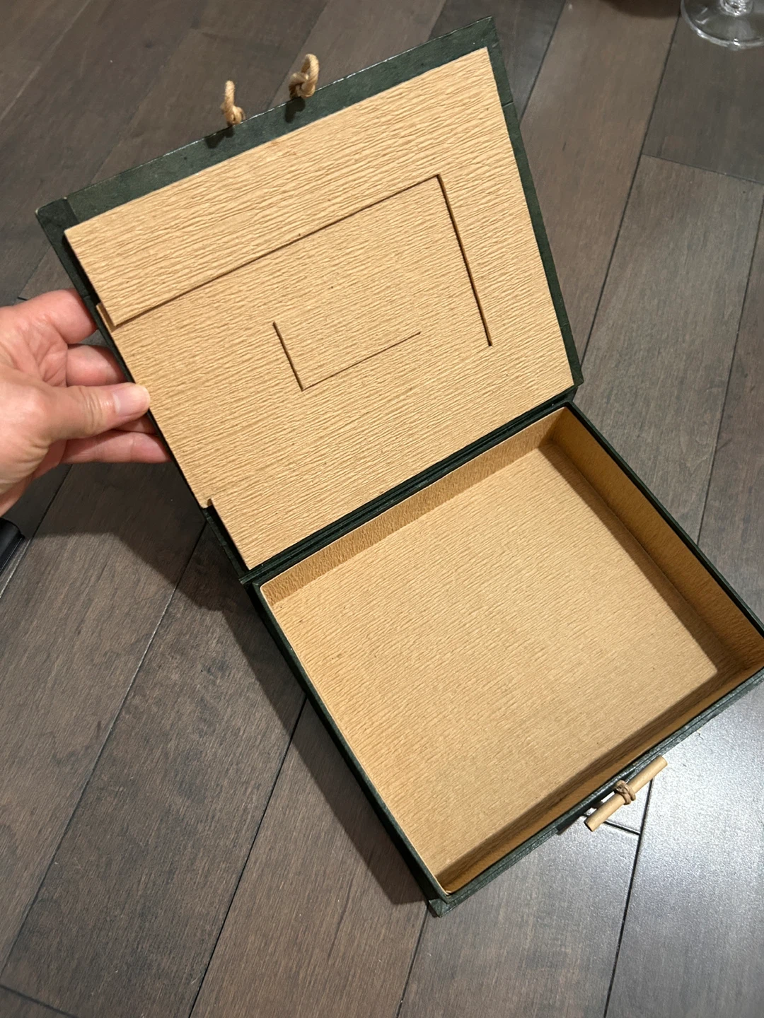 Green Photo Album Box with Window - photo 2