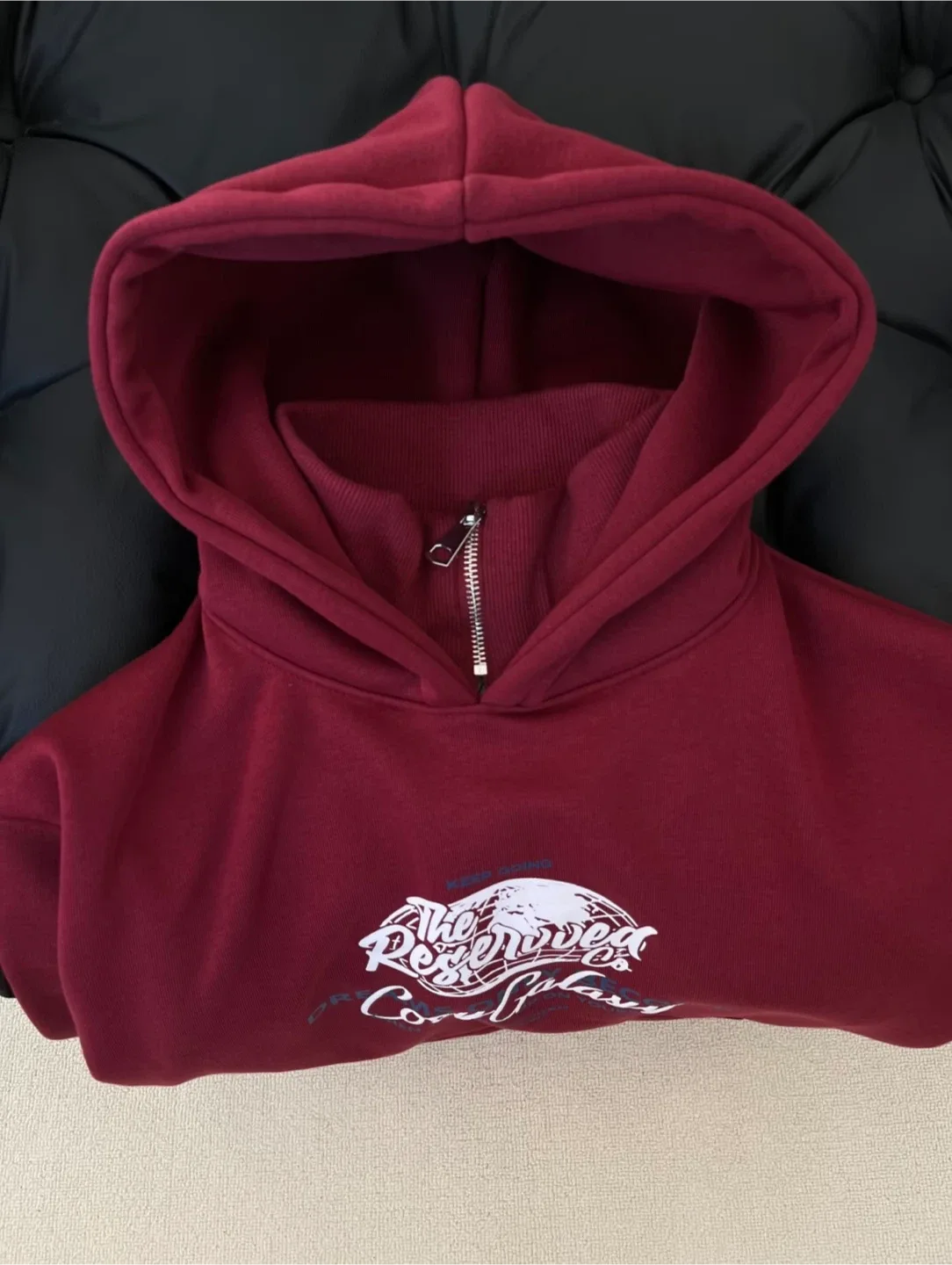 Cozy Galaxy Burgundy Hoodie image indicator(2)