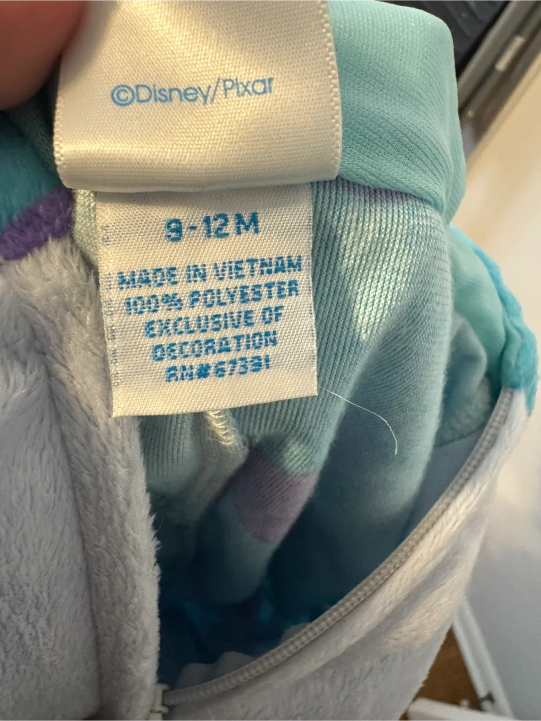 Disney Monsters Inc. Sully Costume 9-12M image indicator(5)