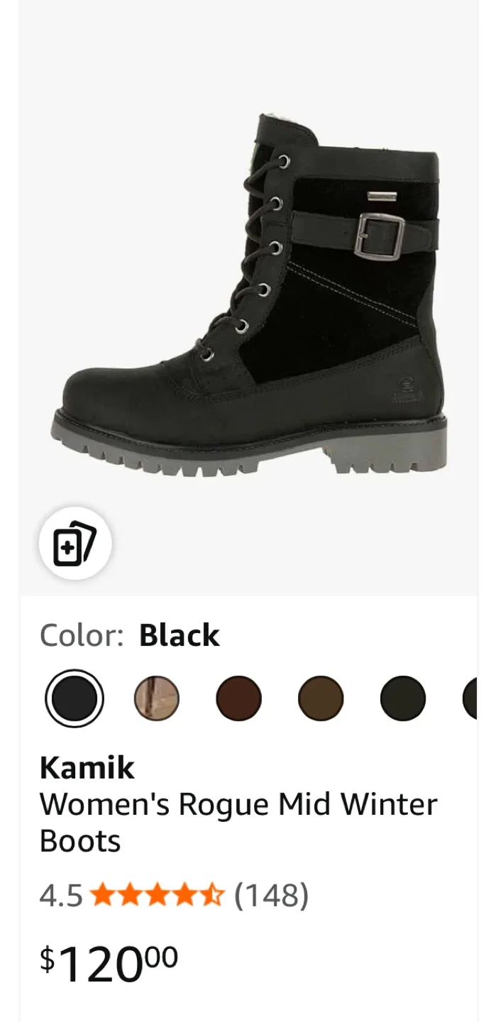 Kamik Rogue Mid Winter Boots - Women's Size 8 thumbnail