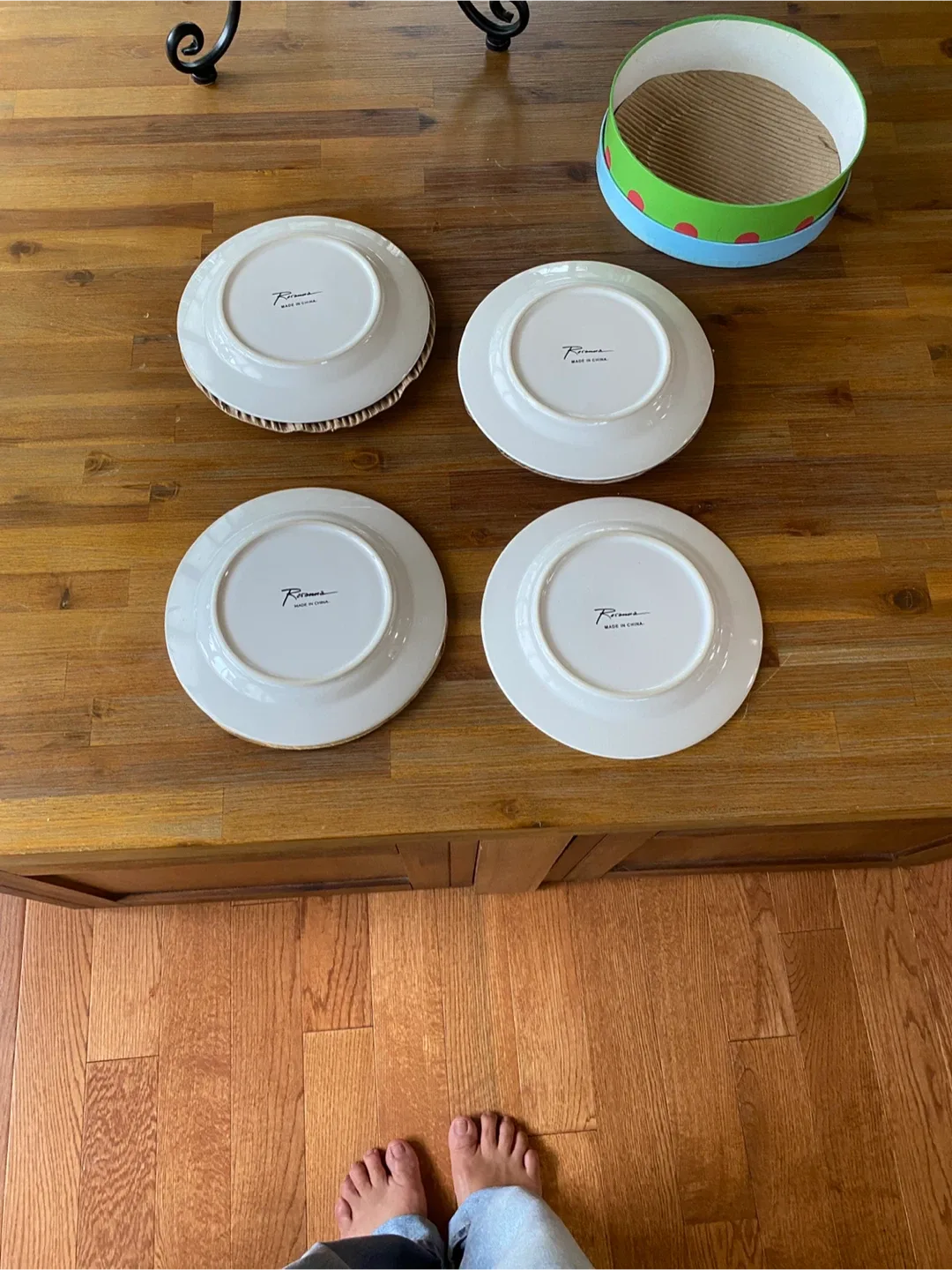 Happy Holidays Snowman Plates - Set of 4 image indicator(7)