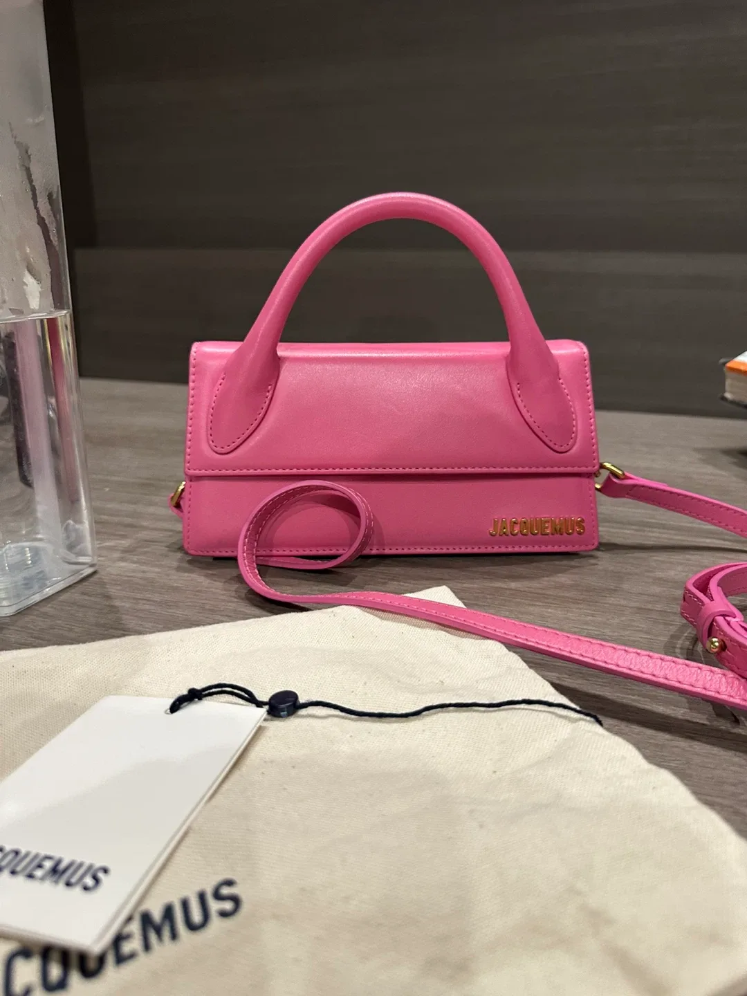 Jacquemus Le Chiquito Pink Leather Mini Bag thumbnail