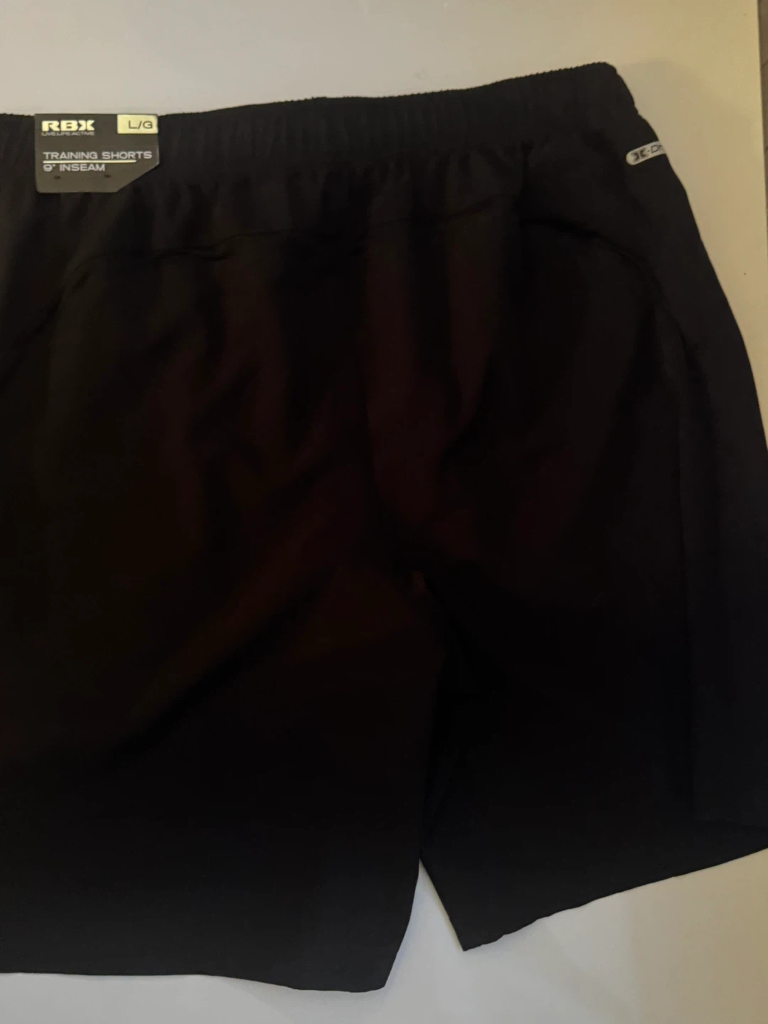RBX Black Training Shorts - Size Large, 9" Inseam - photo 3