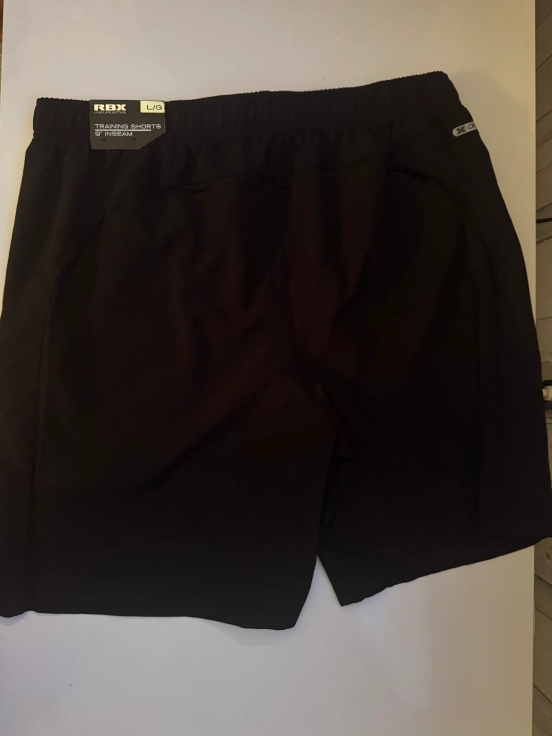 RBX Black Training Shorts - Size Large, 9" Inseam - photo 4