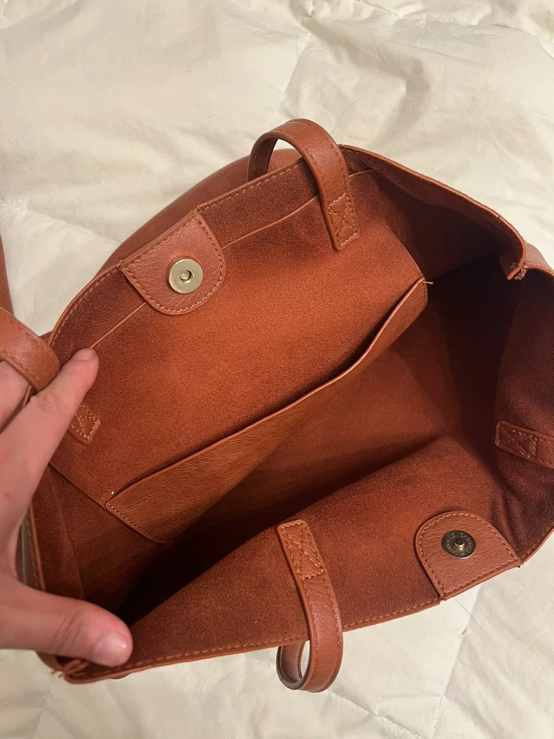 Antik Kraft Brown Tote Bag with Pouch image indicator(3)