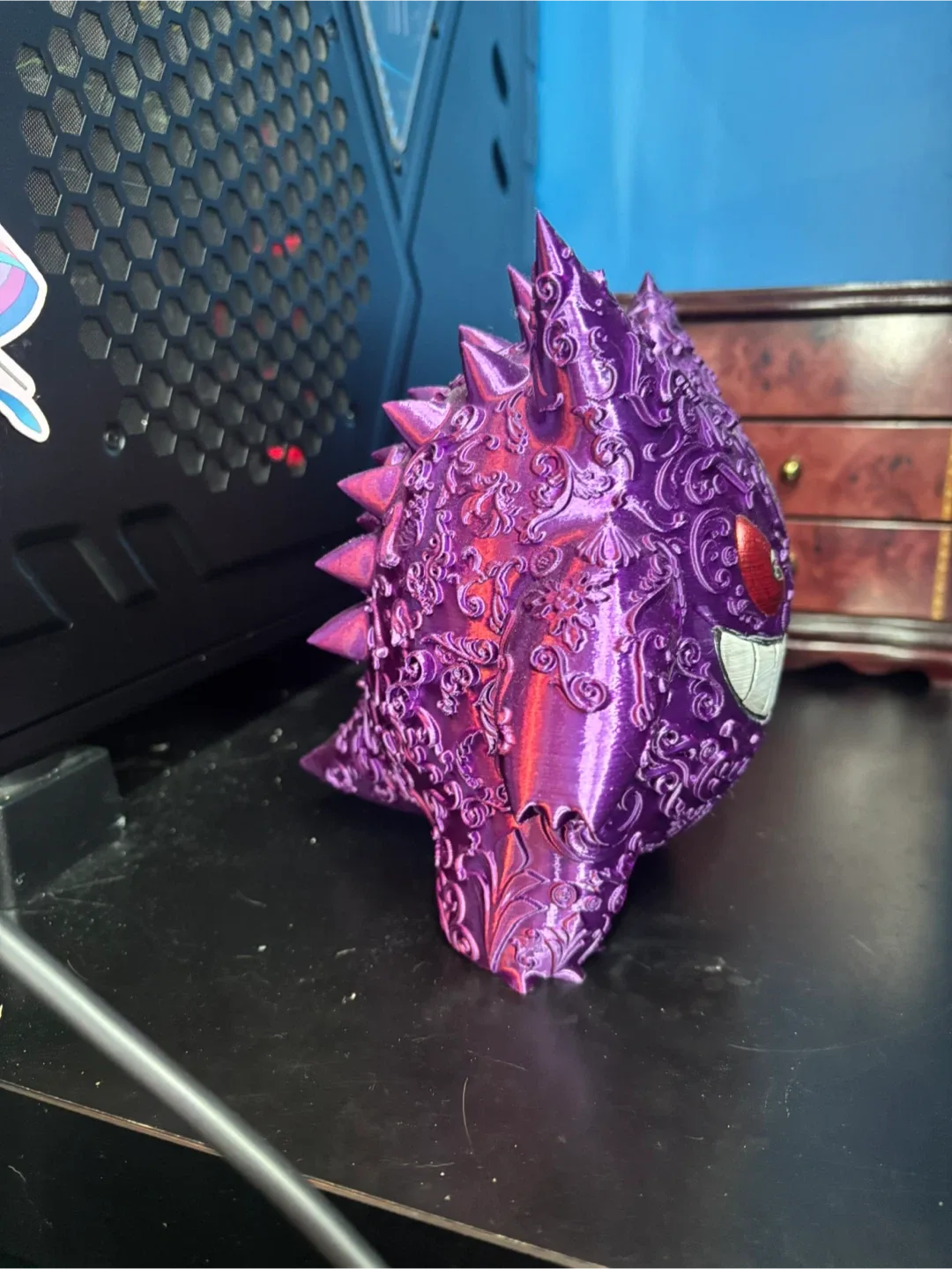 Gengar 3D Printed Figurine - Purple image indicator(2)