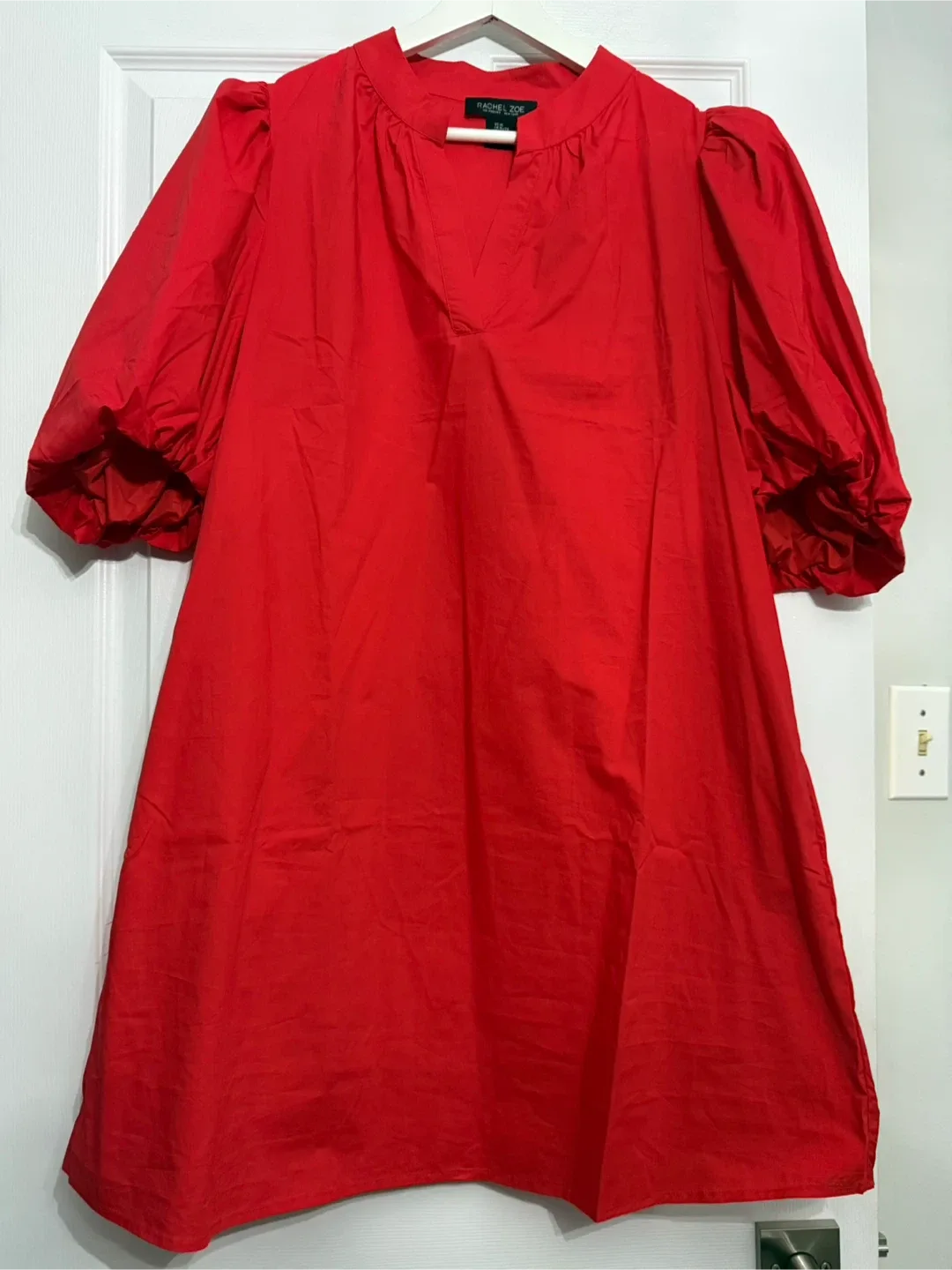 Rachel Zoe Red Cotton Dress - Size XL image indicator(2)
