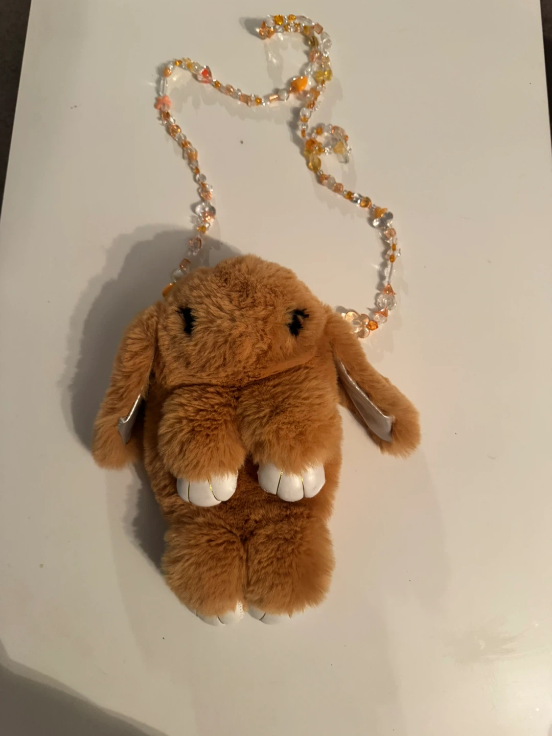 Brown Plush Bunny Shoulder Bag - photo 5