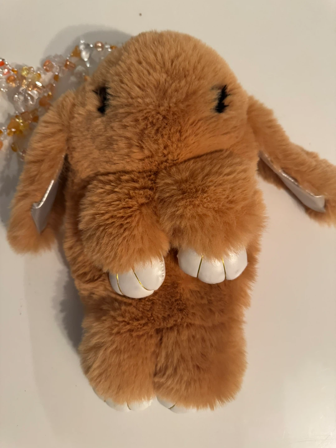 Brown Plush Bunny Shoulder Bag