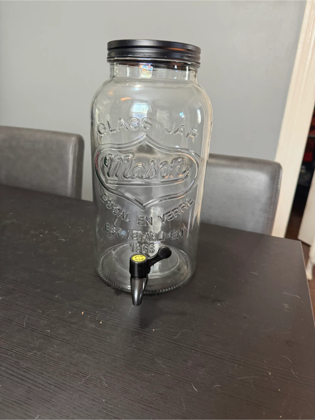 Mason Glass Jar Beverage Dispenser