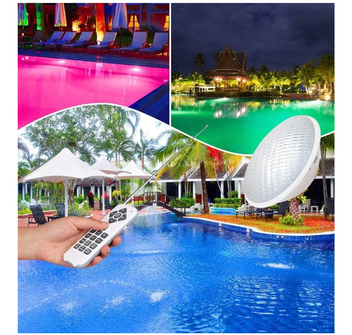 Submersible LED Light Bulb Par56 RGBW Pool Lighting image indicator(2)