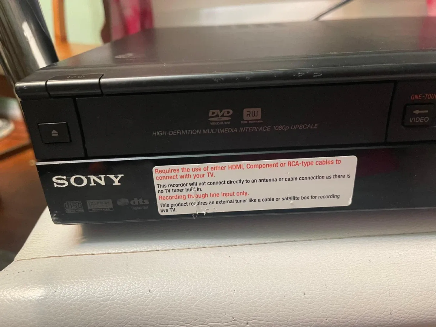Sony DVD VHS Combo Player image indicator(6)