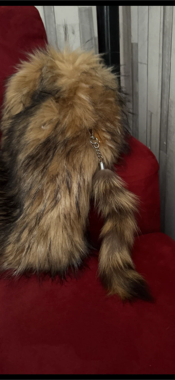 Fur  backpack with Tail - photo 2