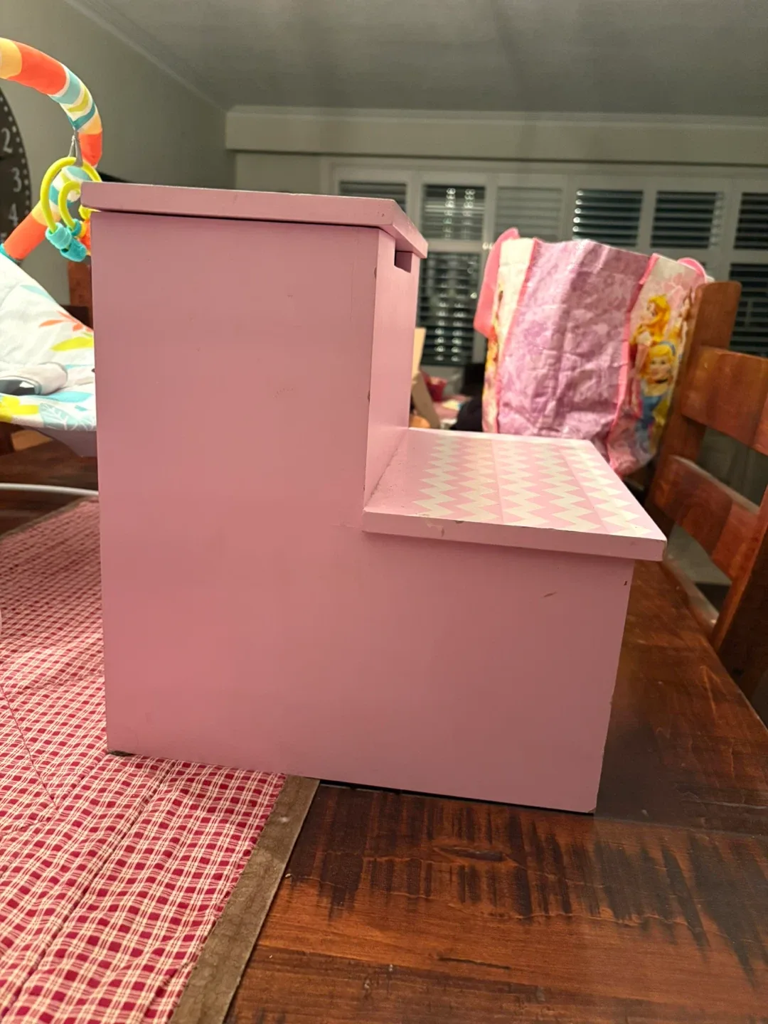 Pink Toy Box/Step Stool image indicator(2)