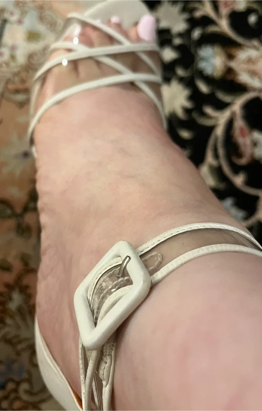 Via Spiga White Wedge Sandals image indicator(3)