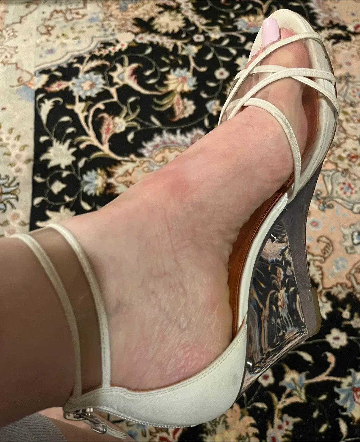 Via Spiga White Wedge Sandals image indicator(2)